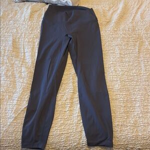 Gray Blue High-Waisted Leggings